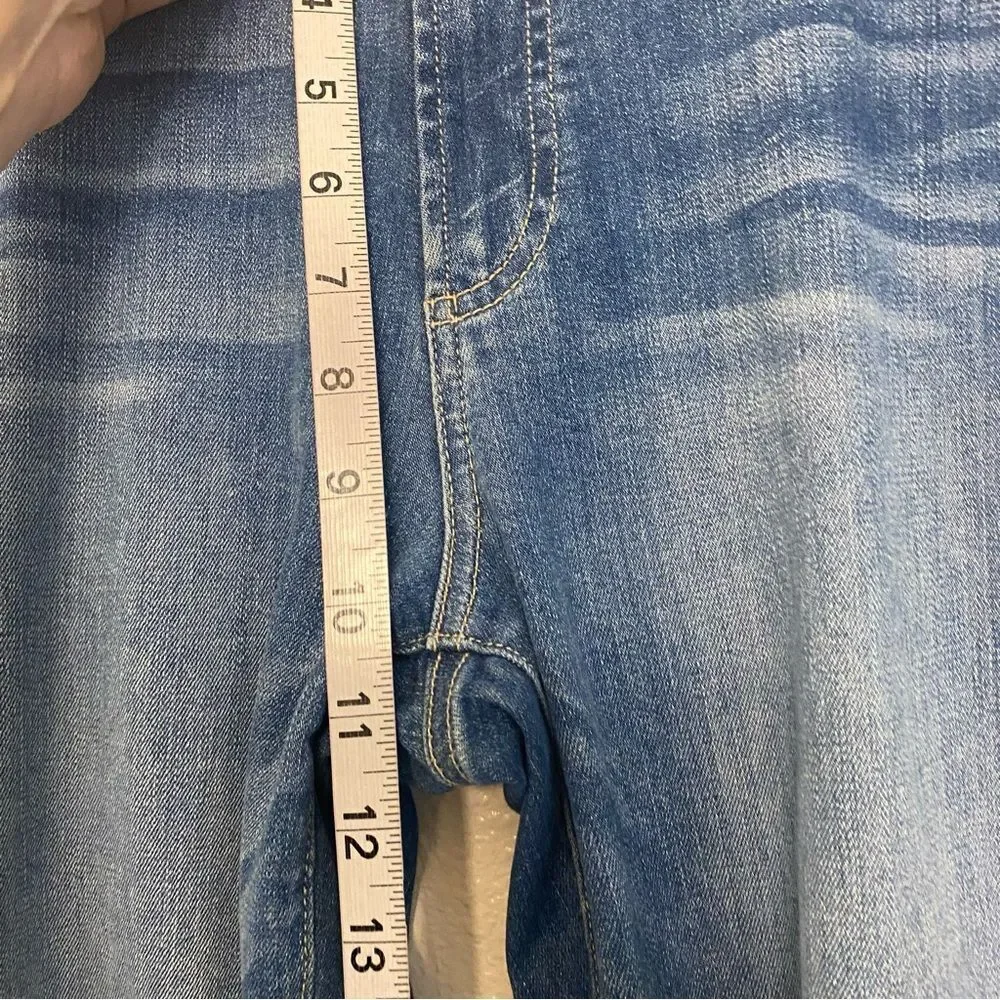 Paige HIGH RISE JIMMY JIMMY CROP medium wash Venice Skinny denim jeans size 30